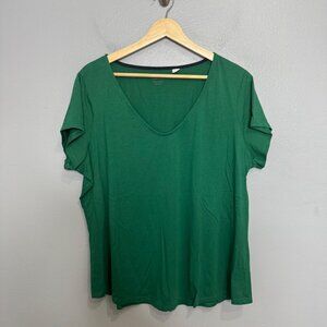BODEN super soft cap sleeve tee in emerald green size US 20/22